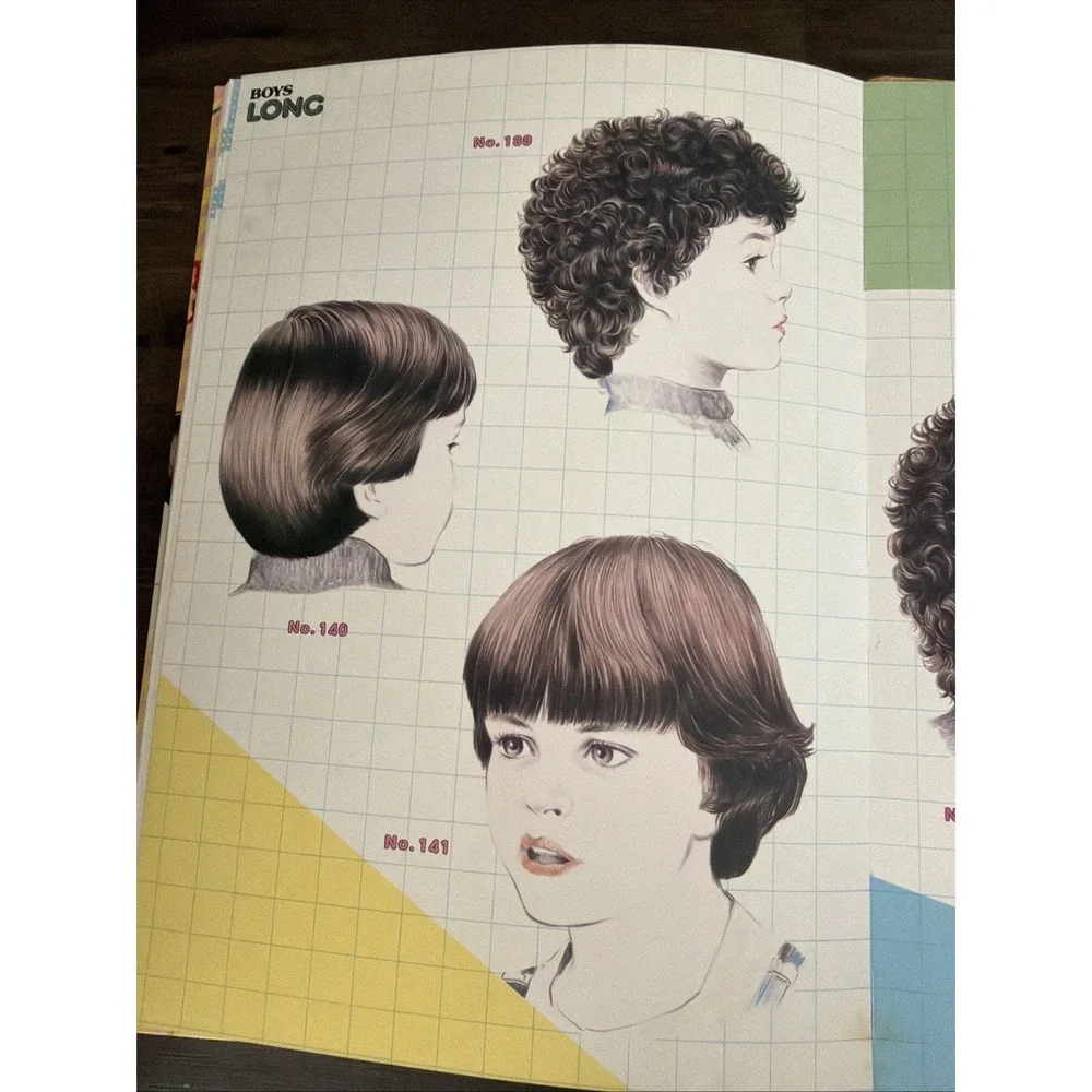 Vintage 150 YOUNG MODE Book Hair Style Illustration Dowa Hardcover 14.5